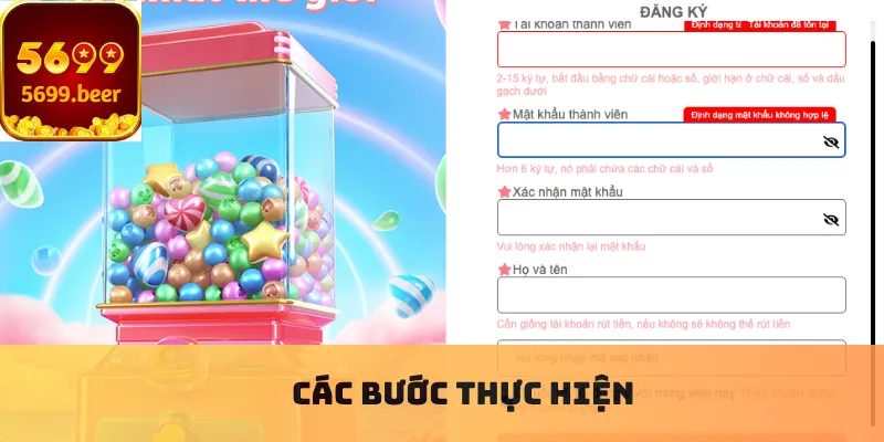 Các bước thực hiện