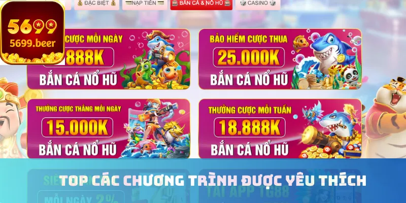 Top các chương trình được yêu thích