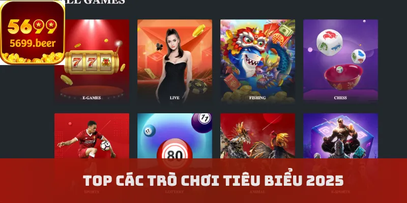 Top các trò chơi tiêu biểu 2025
